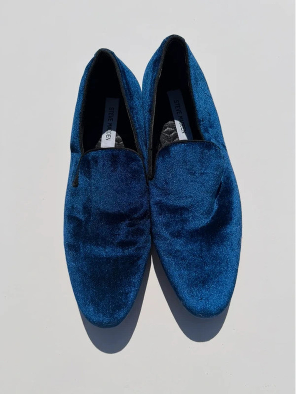 Steve Madden suede royal blue loafers men’s size 8